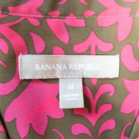 Banana Republic Blouse Pull Over 3/4 Sleeve - Picture 6 of 8